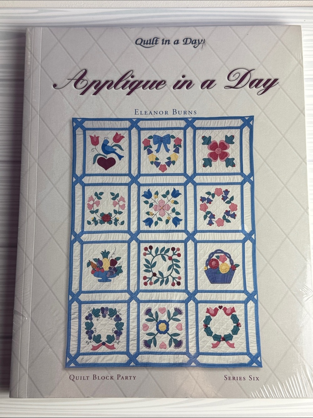 Vintage Eleanor Burns Applique in a Day Quilt Block Party Series 6 Patterns 1994